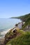 Coast erosion on the south devon coast ,