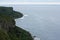 The coast of the Eua island in Tonga during sunset