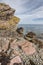 Coast at the Fallen Rocks site in Glen Sannox on Arran in Scotland..