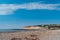 The Coast Guard Cottages and Seven Sisters Chalk Cliffs just outside Eastbourne, Sussex, England, UK.