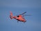 Coast Guard helicopter in flight