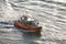 Coast Guard powerboat sailing