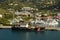 Coast Guard ship near island