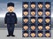 Coast Guard Utility Cartoon Emotion faces Vector Illustration