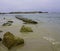 The coast of the Habonim reserve in Israel