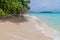 Coast of Isla Zapatilla island, part of Bocas del Toro archipelago, Pana