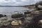 Coast of the Kola Bay, pollution of the coastline with waste