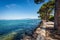 Coast of Lake Garda in front of the Small Lazise village - Verona Veneto Italy