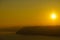 Coast landscape at sunset in Spain