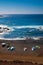 Coast of Lanzarote, El Golfo beach, Canary Islands