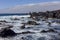 Coast line  near Los Hervideros caves in Lanzarote, Canary Islands.