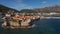 Coast with old stone houses in old Budva. Montenegro