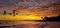 The coast of Oropesa del Mar at a sunrise