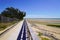 Coast path access dune sandy beach of Jard sur Mer in atlantic ocean France