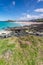 Coast path between zennor and st ives in cornwall england uk