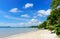 Coast of Phuket. Thailand, Tree in front view and background wit