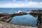 Coast of Pico island, artificial beach, Azores