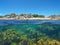 Coast and seaweeds Atlantic ocean Spain Galicia