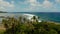 The coast of Siargao island at low tide.