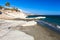 Coast view near Kalymnos Beach in Cyprus.