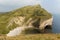 Coast view next to Worbarrow Tout east of Lulworth Cove on the Dorset coastline England uk