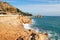 Coasta Brava, Spain, view of coast of Tossa del Mar