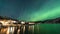 Coastal Aurora borealis over Norway