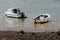 Coastal  Boats Scene by the shore in England