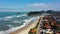 Coastal city of Itanhaem south beach of Sao Paulo state.