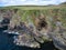 Coastal cliffs around Collaster on the west coast of the island of Unst, Shetland, UK.