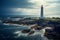 Coastal guardian Ile Vierge Lighthouse shines brightly along Frances shores