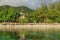 Coastal homes Huahine island French Polynesia