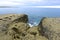 Coastal landscape with cliffs in Peninsula Valdes,