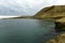 Coastal landscape with cliffs in Peninsula Valdes, World Heritage Site,