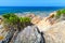 Coastal landscape with rocky wild beach, Corsica