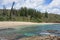 Coastal landscape sandy beach New Caledonia