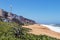 Coastal Landscape of Umdloti Beachfront in South Africa