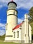 Coastal Lighthouse with red roof