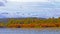 Coastal Mountains viewed from an ocean lagoon