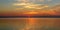 Coastal Ocean Sunrise with Orange Sky NC