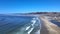 Coastal Panorama: Aerial Drone View of Pismo Beach and Mountains