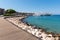 Coastal promenade in Rhodes. Greece