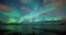 Coastal reflected aurora borealis in Norway