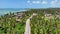 Coastal Road At Japaratinga In Alagoas Brazil. Tourism Landscape.