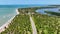 Coastal Road At Japaratinga In Alagoas Brazil. Tourism Landscape.