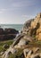 Coastal scene on guernsey,