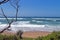 Coastal Seascape with Dune Vegetation Beach Sea and Sky