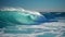 Coastal serenity: sand, sea, and sky