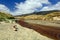 Coastal Stream through a sandy beach