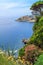 Coastal summer landscape - top view of the coast near the Old Town of Dubrovnik